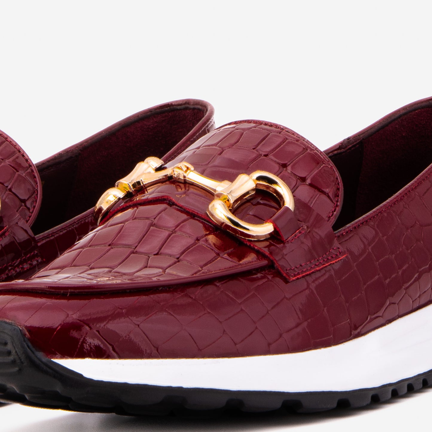 The Milan Burgundy Patent Leather Women Sneaker
