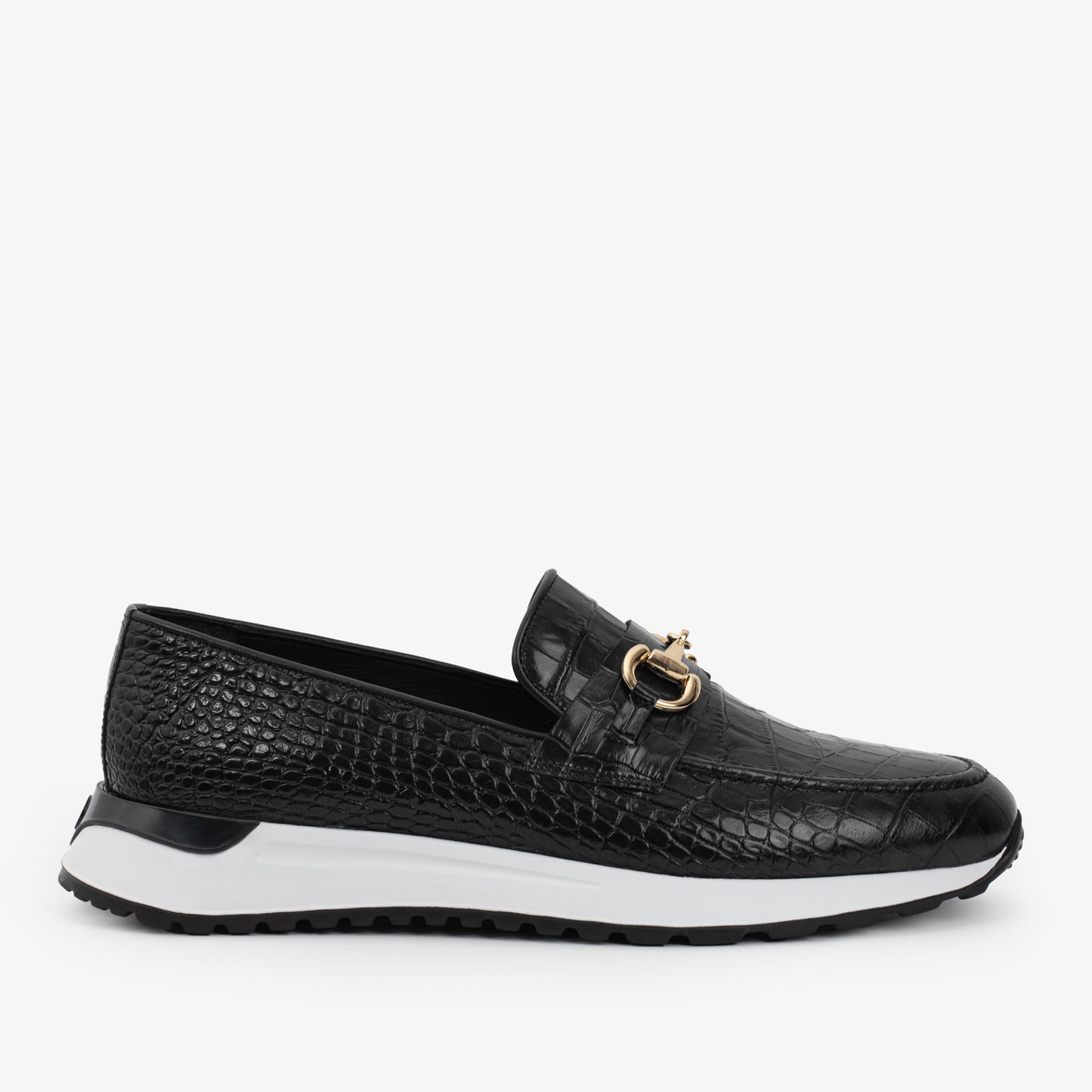 Zapatillas de deporte de cuero negro Padova para hombre