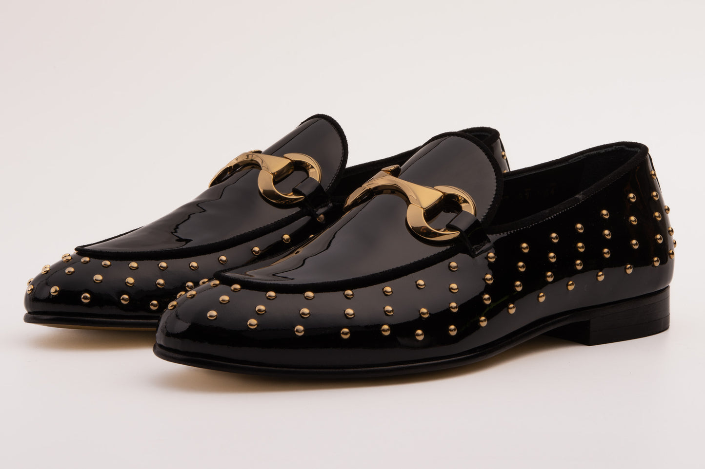 The Jupiter Shoe Black Spike Leather Bit Dress Loafer Limited Edition Men Shoe