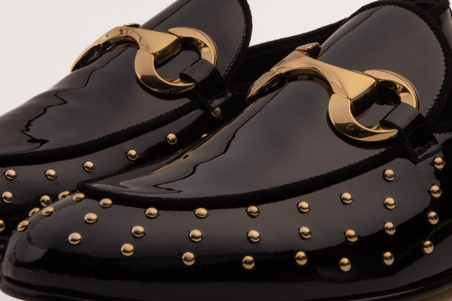 The Jupiter Shoe Black Spike Leather Bit Dress Loafer Limited Edition Men Shoe