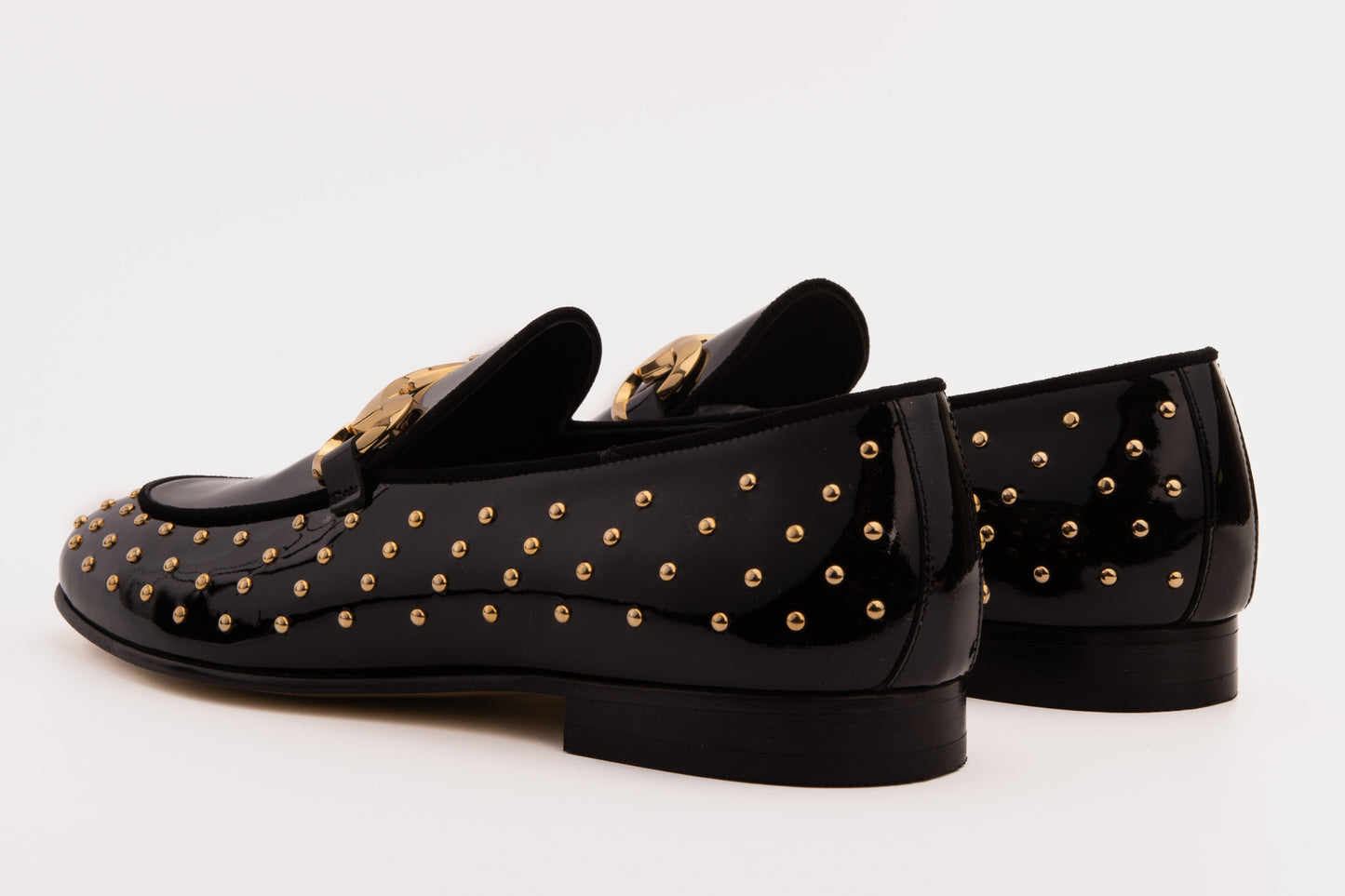 The Jupiter Shoe Black Spike Leather Bit Dress Loafer Limited Edition Men Shoe