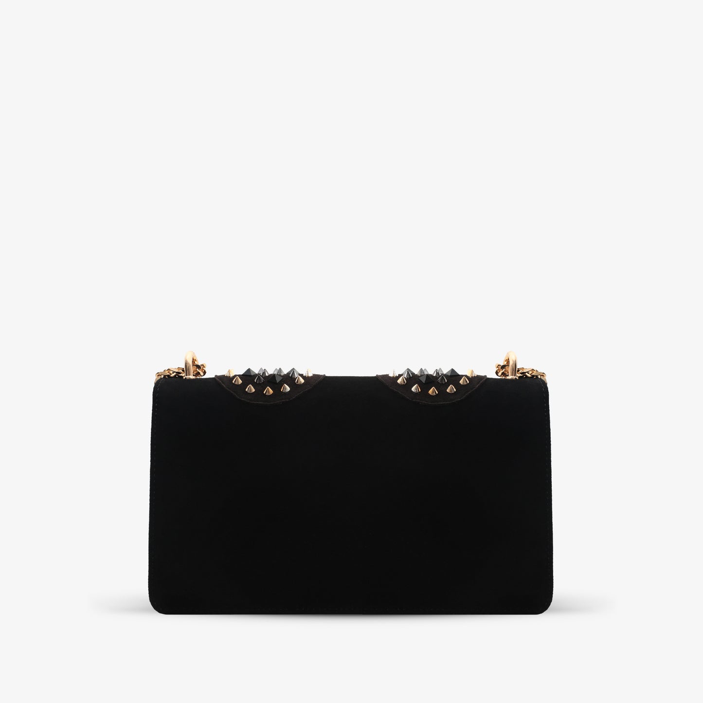 El bolso de mano Infanta de piel con pinchos negros