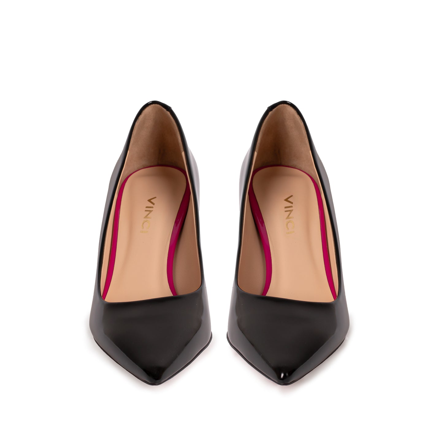The Brunello Black Leather Pump Women Shoe