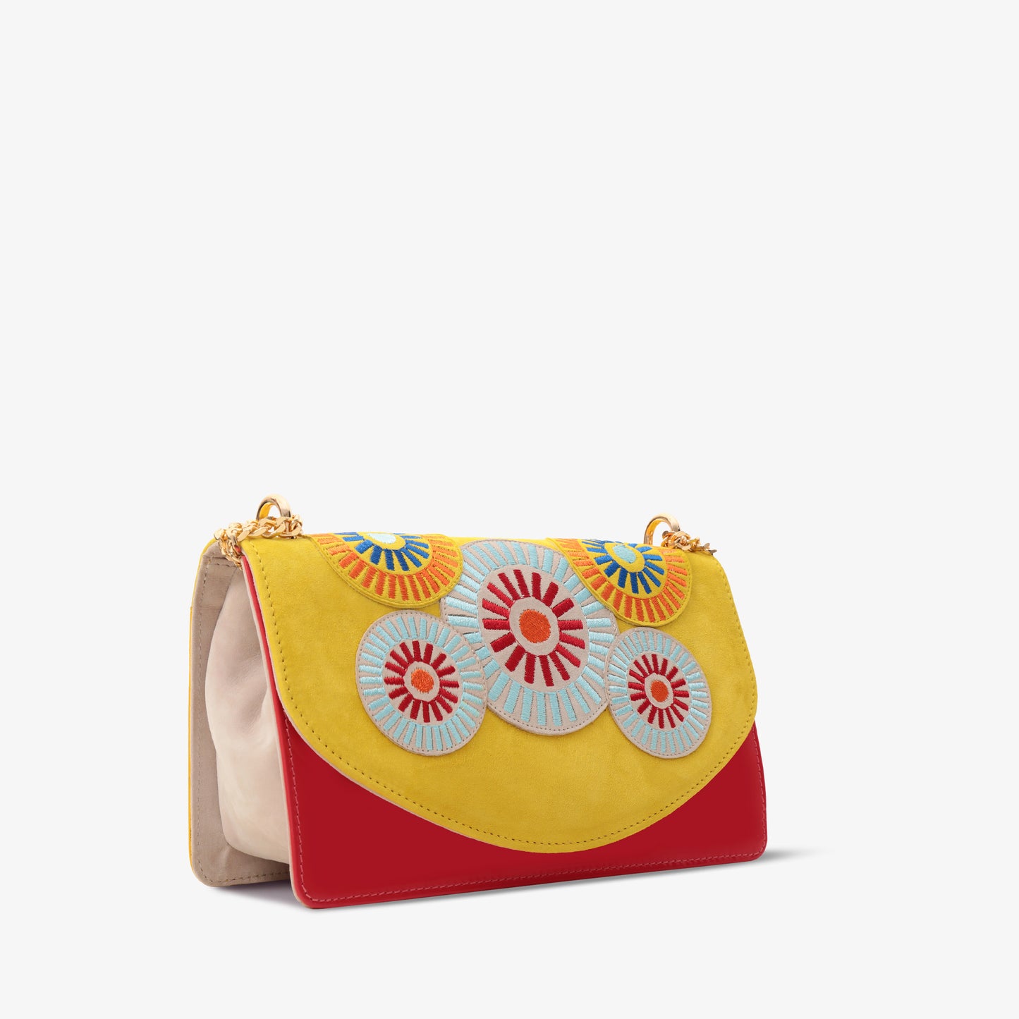 El bolso de piel amarilla Parama