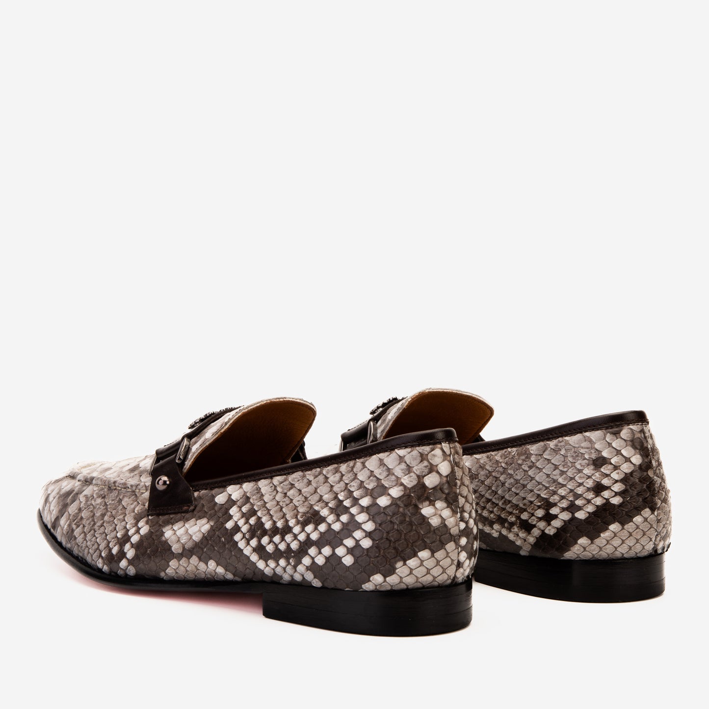 حذاء لوفر رجالي من Boss Pyth Naturall White Color Bit Loafer