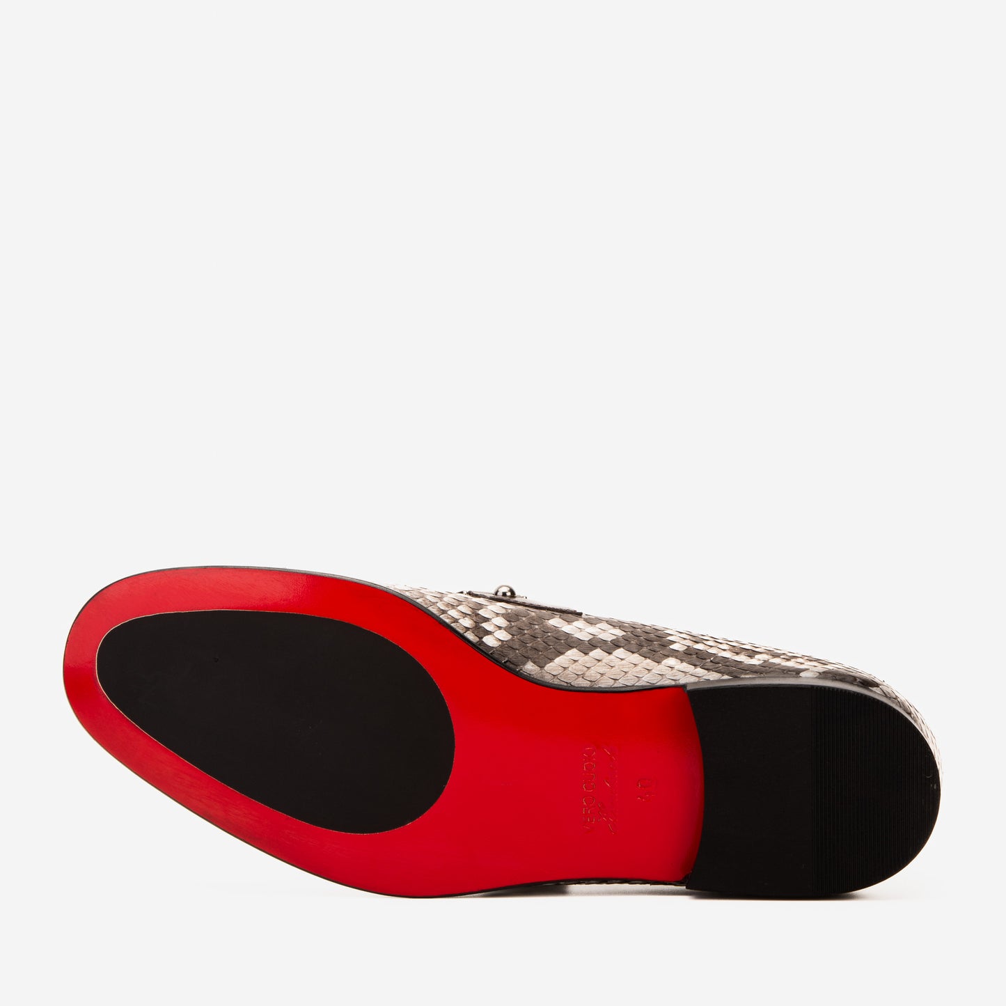 حذاء لوفر رجالي من Boss Pyth Naturall White Color Bit Loafer