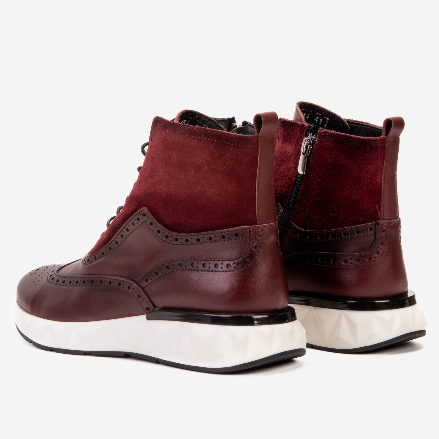The Regent Burgundy Leather Wingtip
Brogue Men Casual Boot