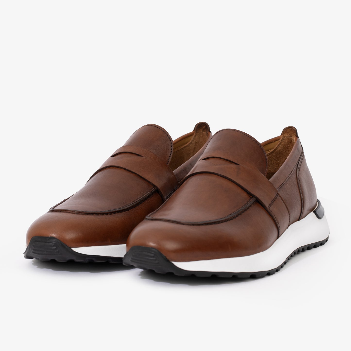 Zapatillas de piel Lara Tan para hombre