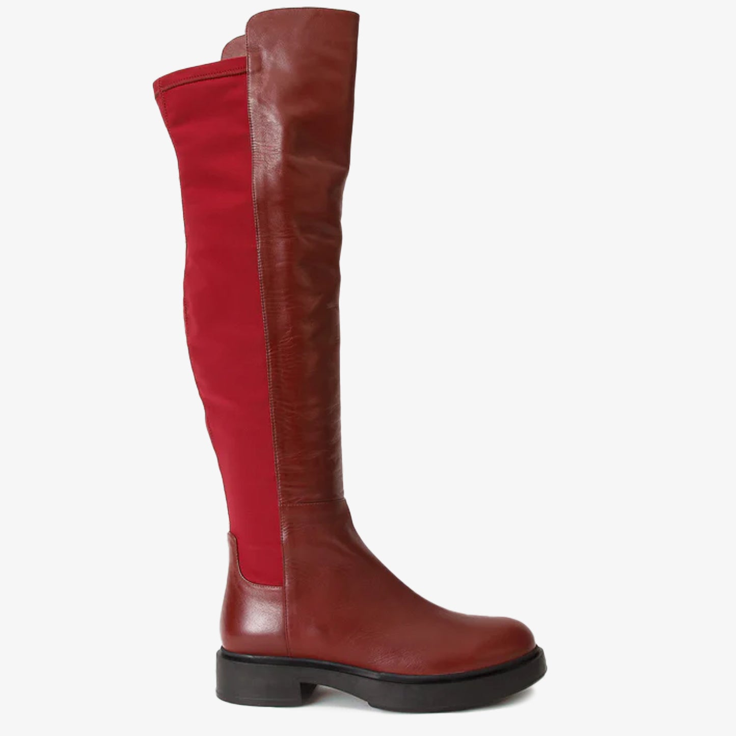 The Harmony Belle Burgundy Leather Knee High Women Boot