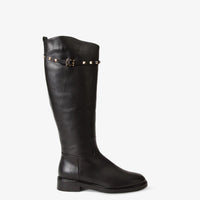 The Rica Black Leather Knee High Women Boot Final Sale!