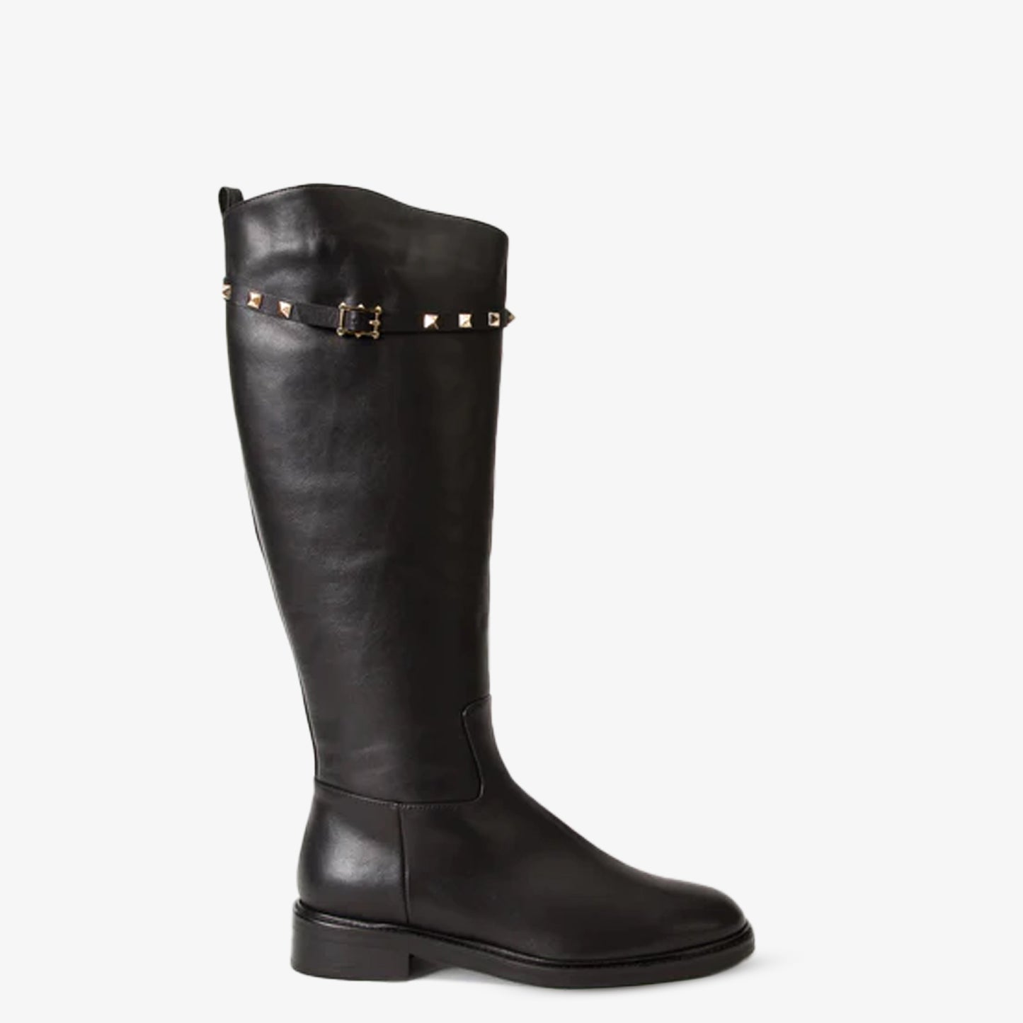 The Rica Black Leather Knee High Women Boot Final Sale!