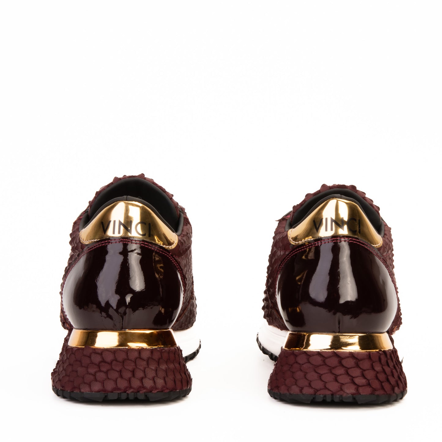Zapatillas de deporte Majesty Burgundy Leather para hombre