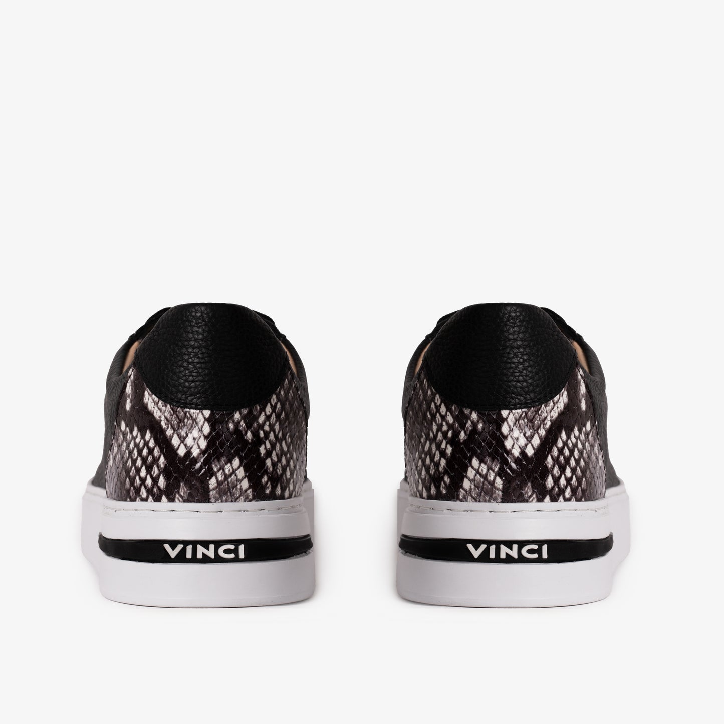 The Burano Black & White Leather Women Sneaker