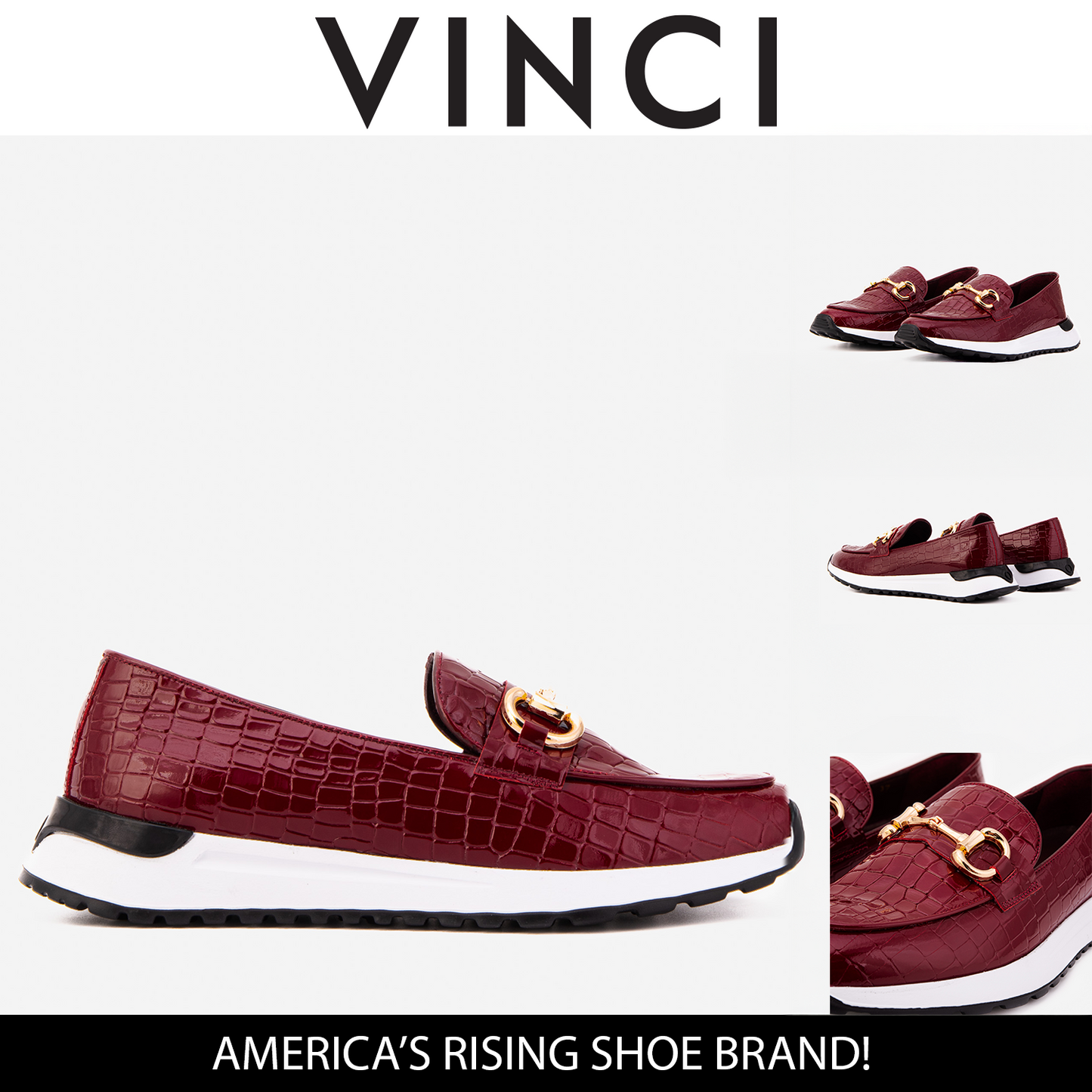 The Milan Burgundy Patent Leather Women Sneaker