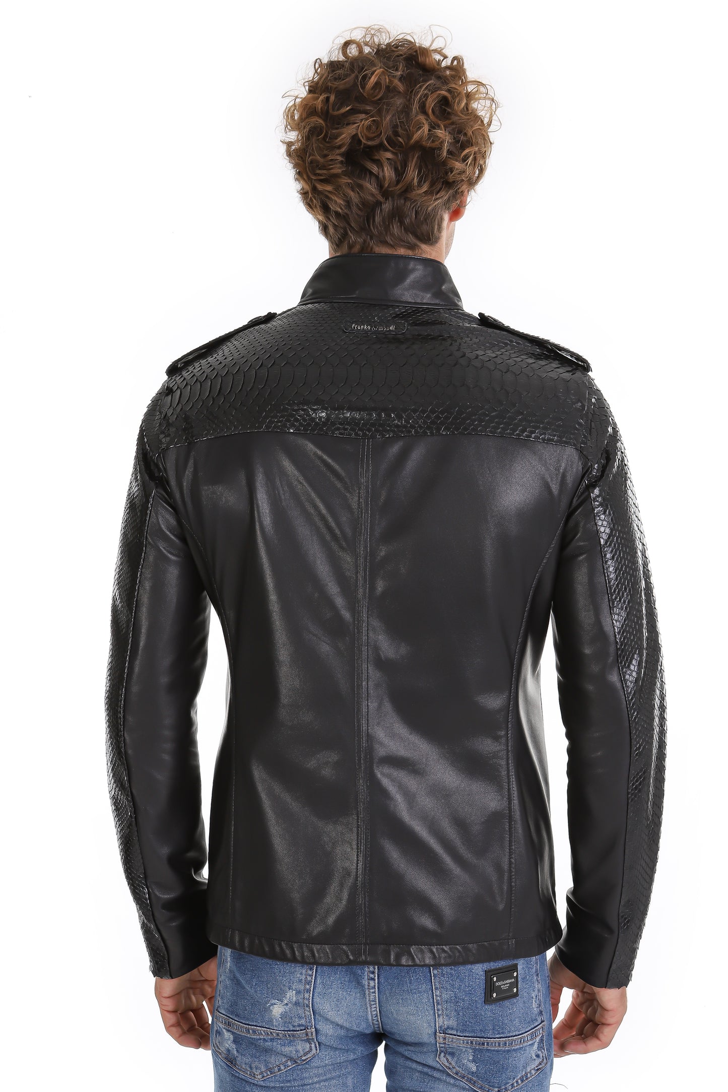 La chaqueta de cuero negra para hombre de Hepler