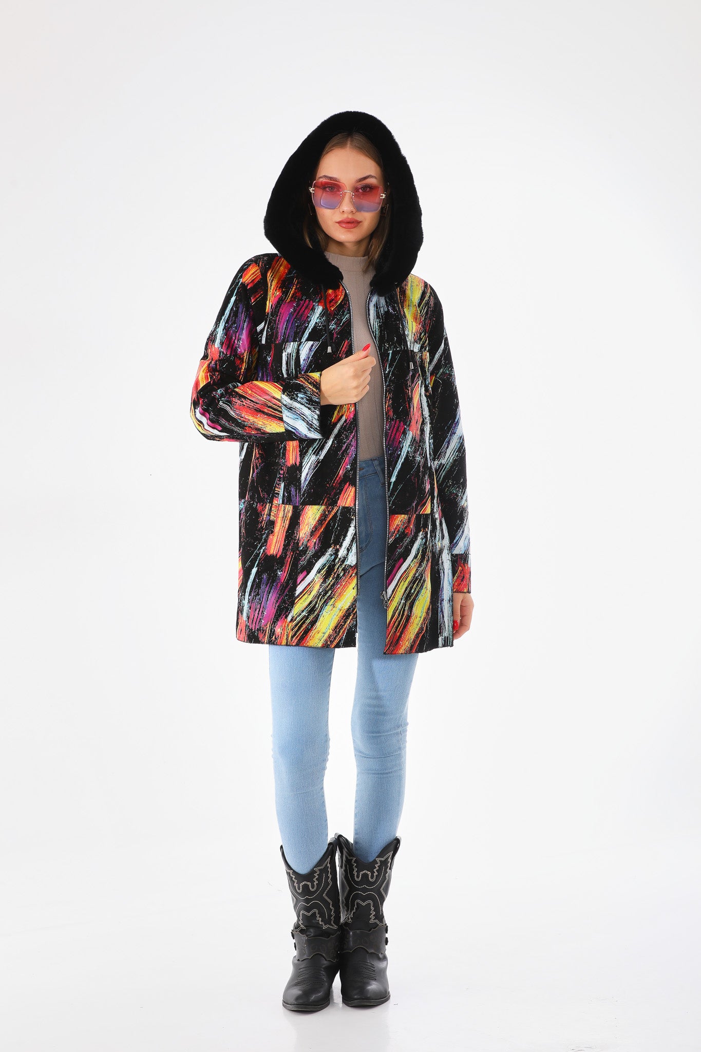The Prisma Leather Women Coat