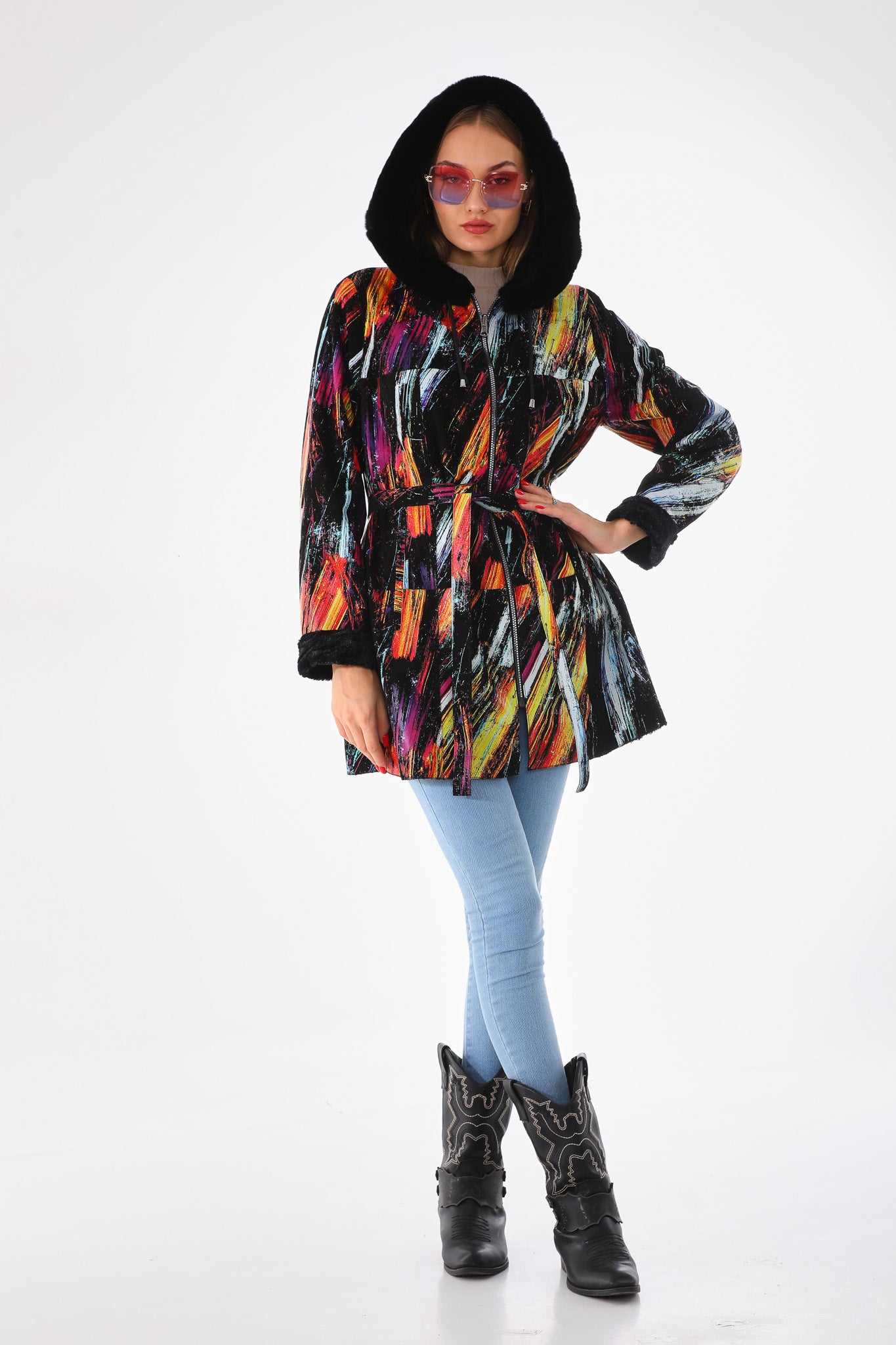 The Prisma Leather Women Coat