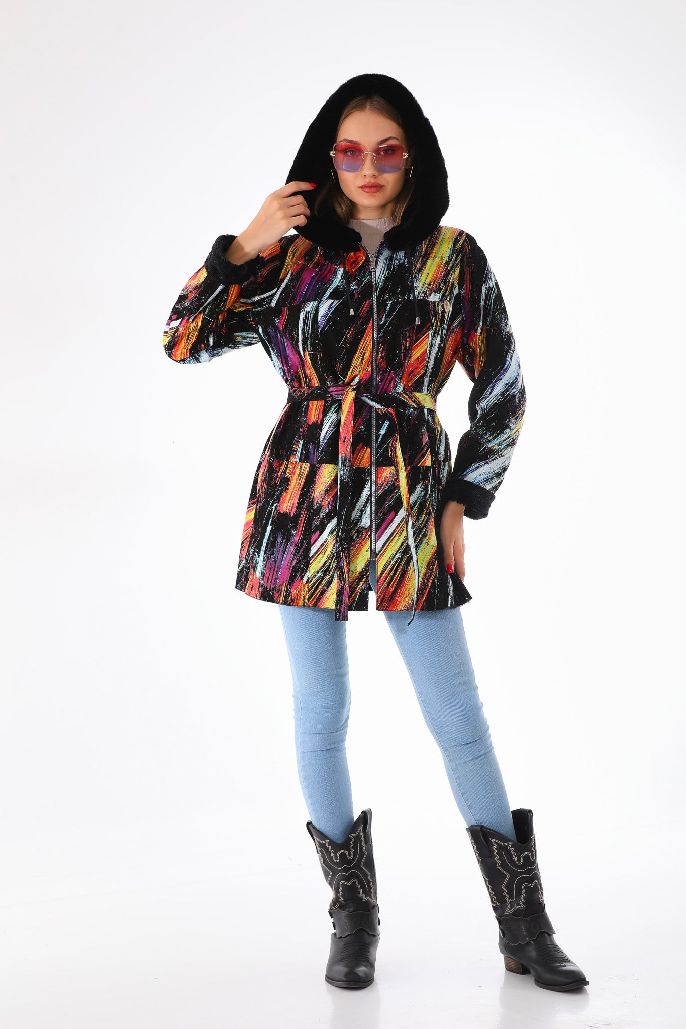 The Prisma Leather Women Coat