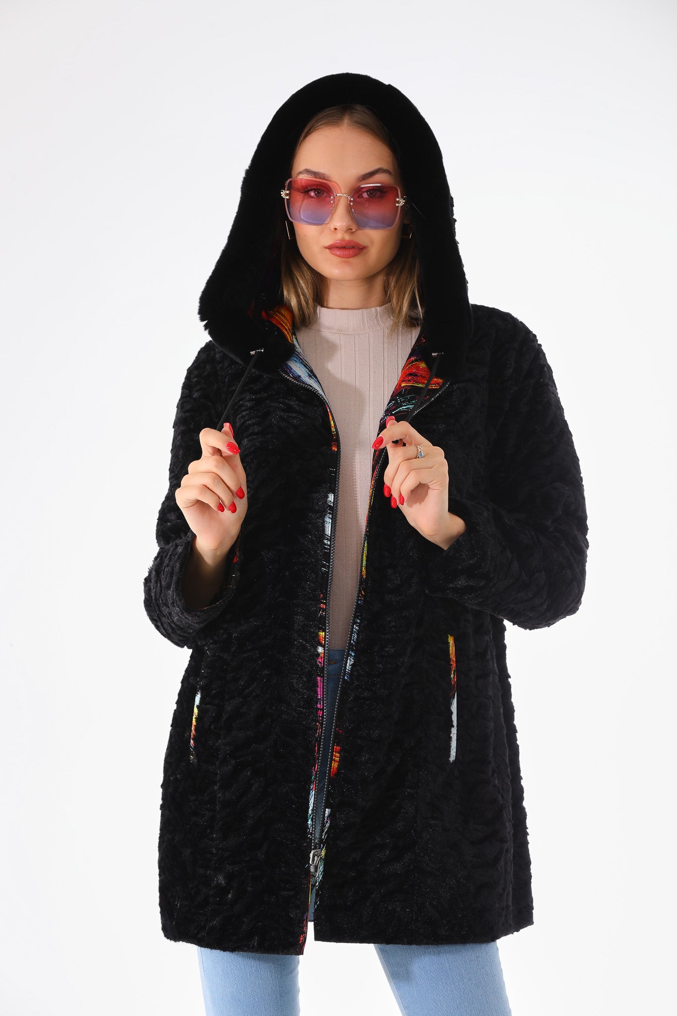 The Prisma Leather Women Coat
