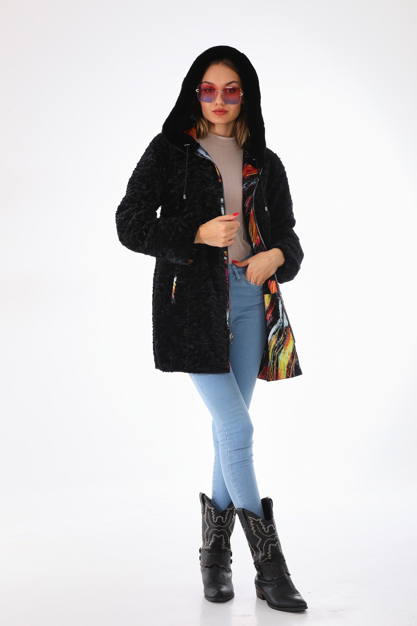 The Prisma Leather Women Coat