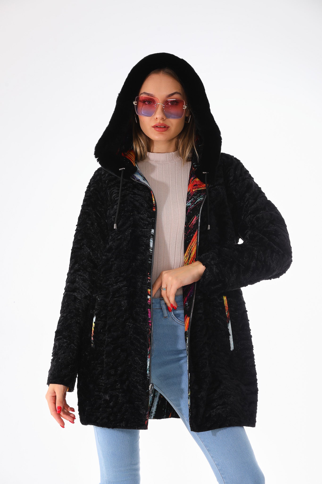 The Prisma Leather Women Coat