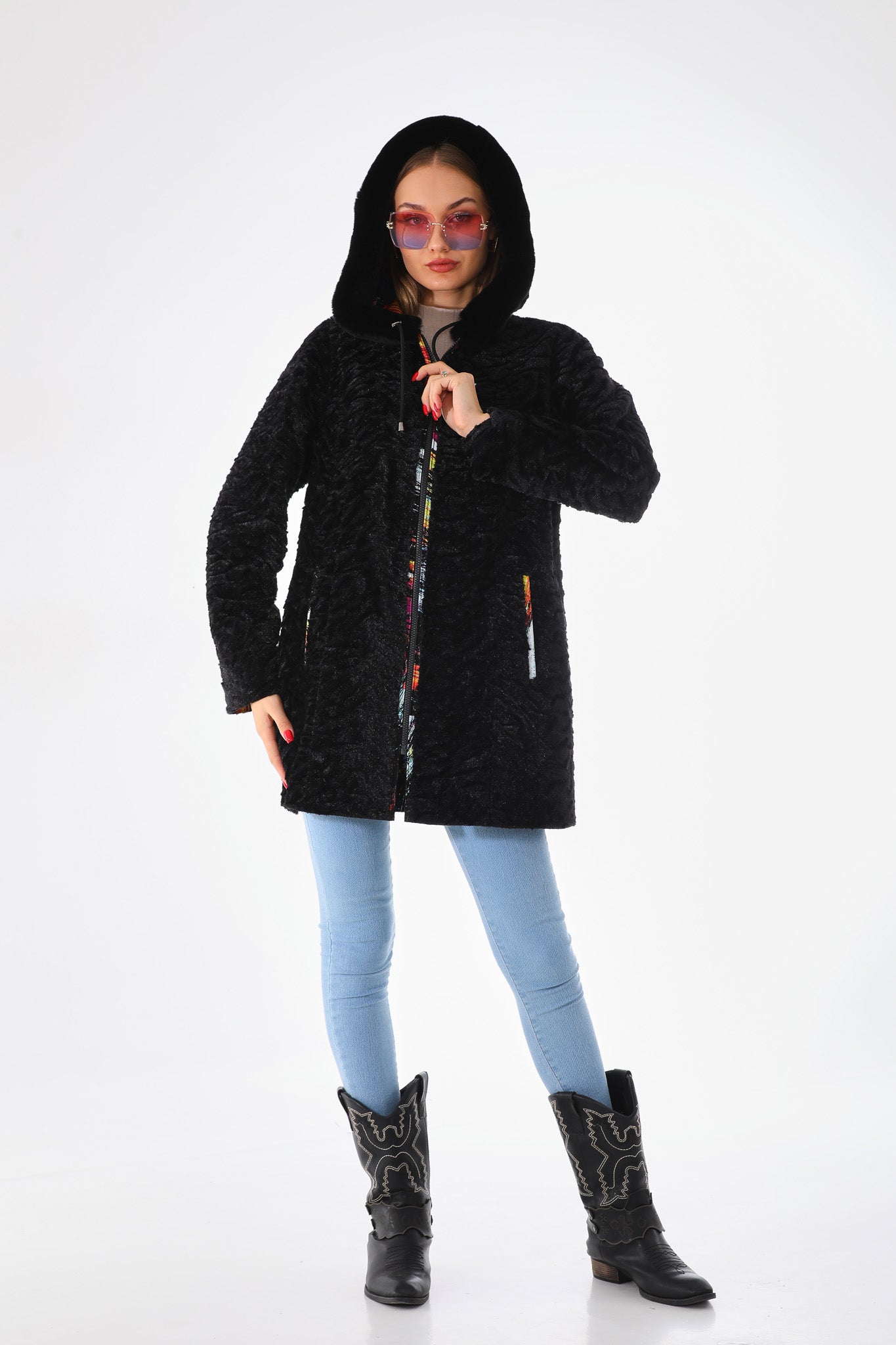 The Prisma Leather Women Coat