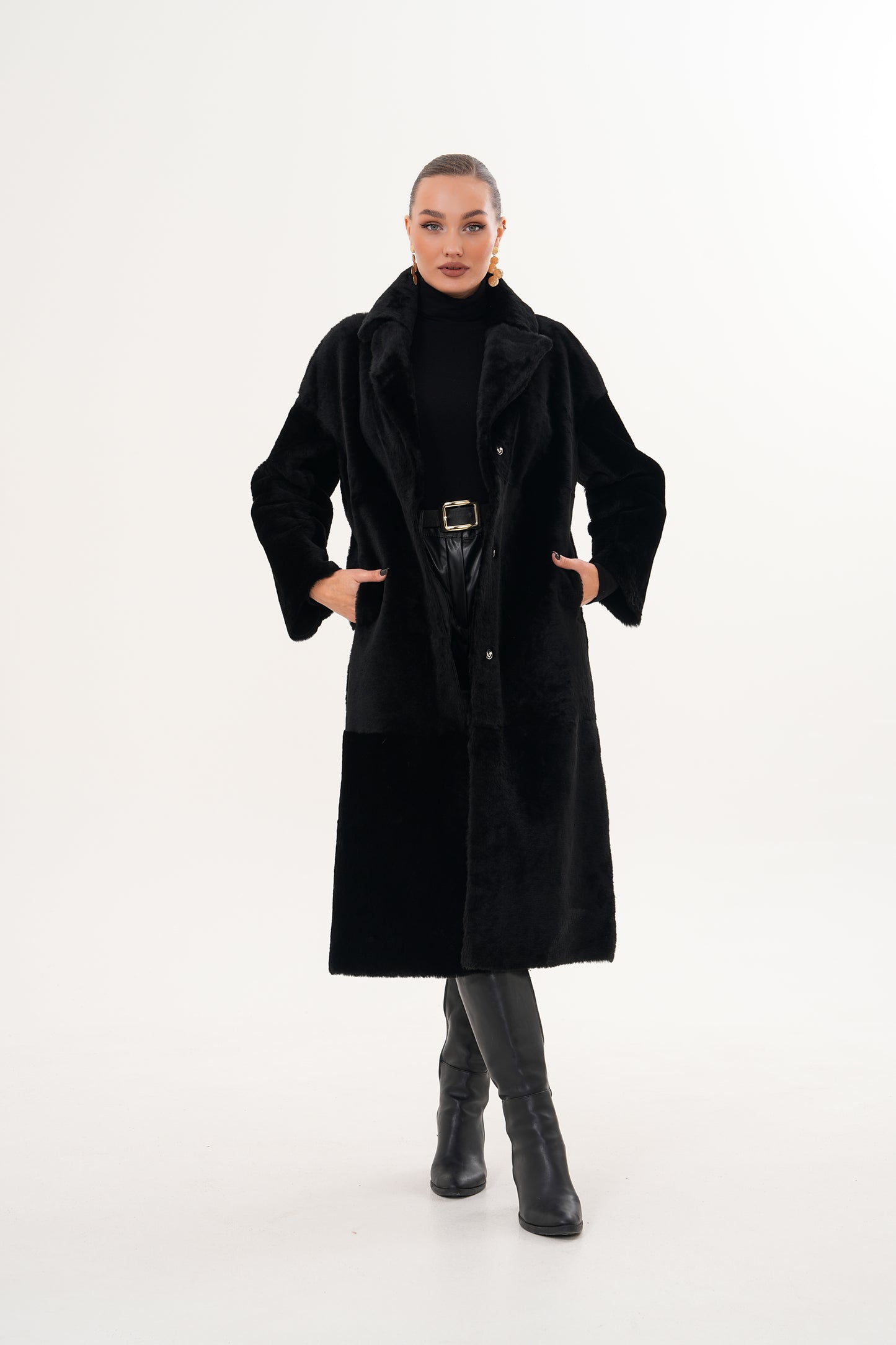 The Emilia Reversible Shearling Leather Coat