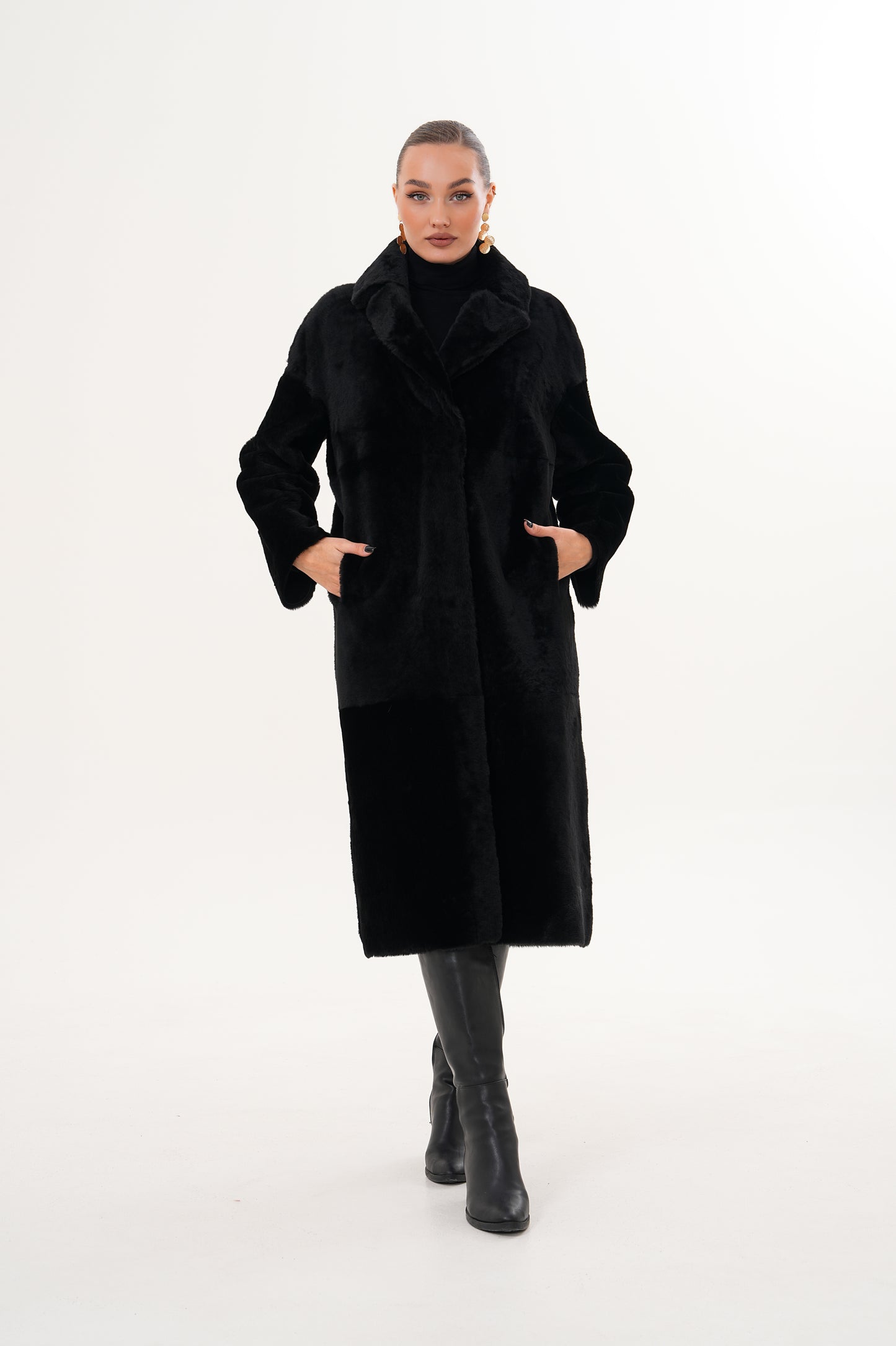 The Emilia Reversible Shearling Leather Coat