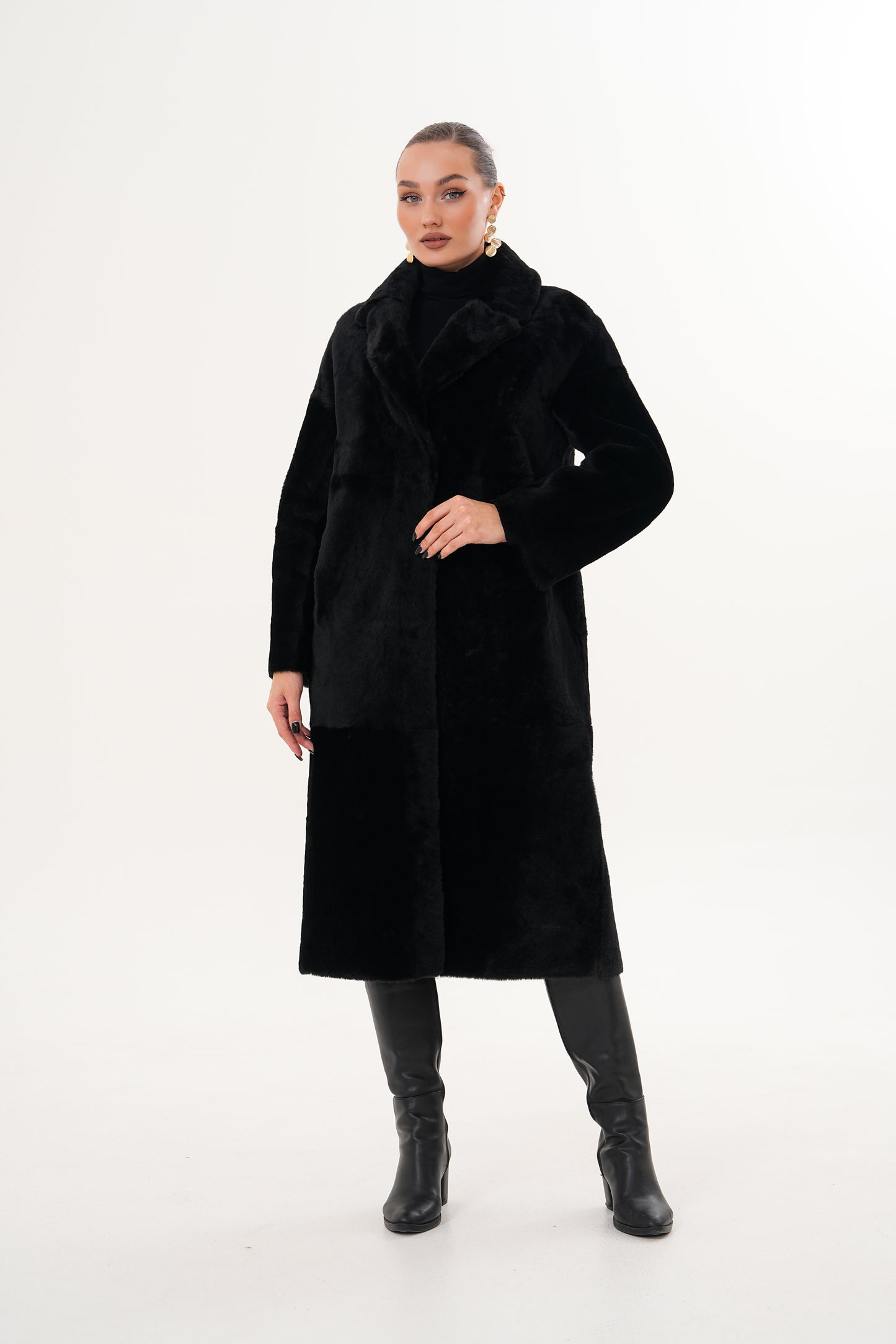 The Emilia Reversible Shearling Leather Coat