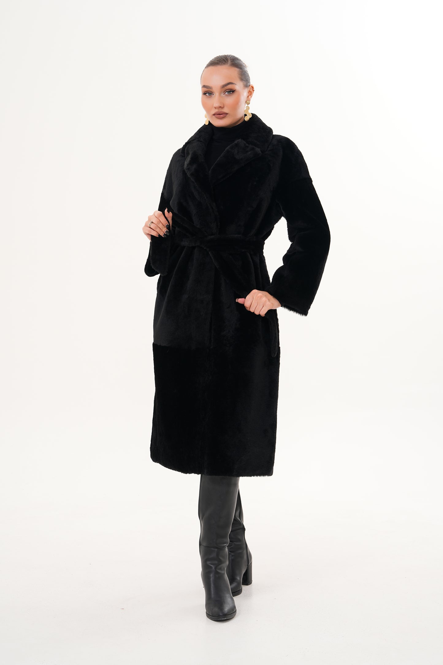 The Emilia Reversible Shearling Leather Coat