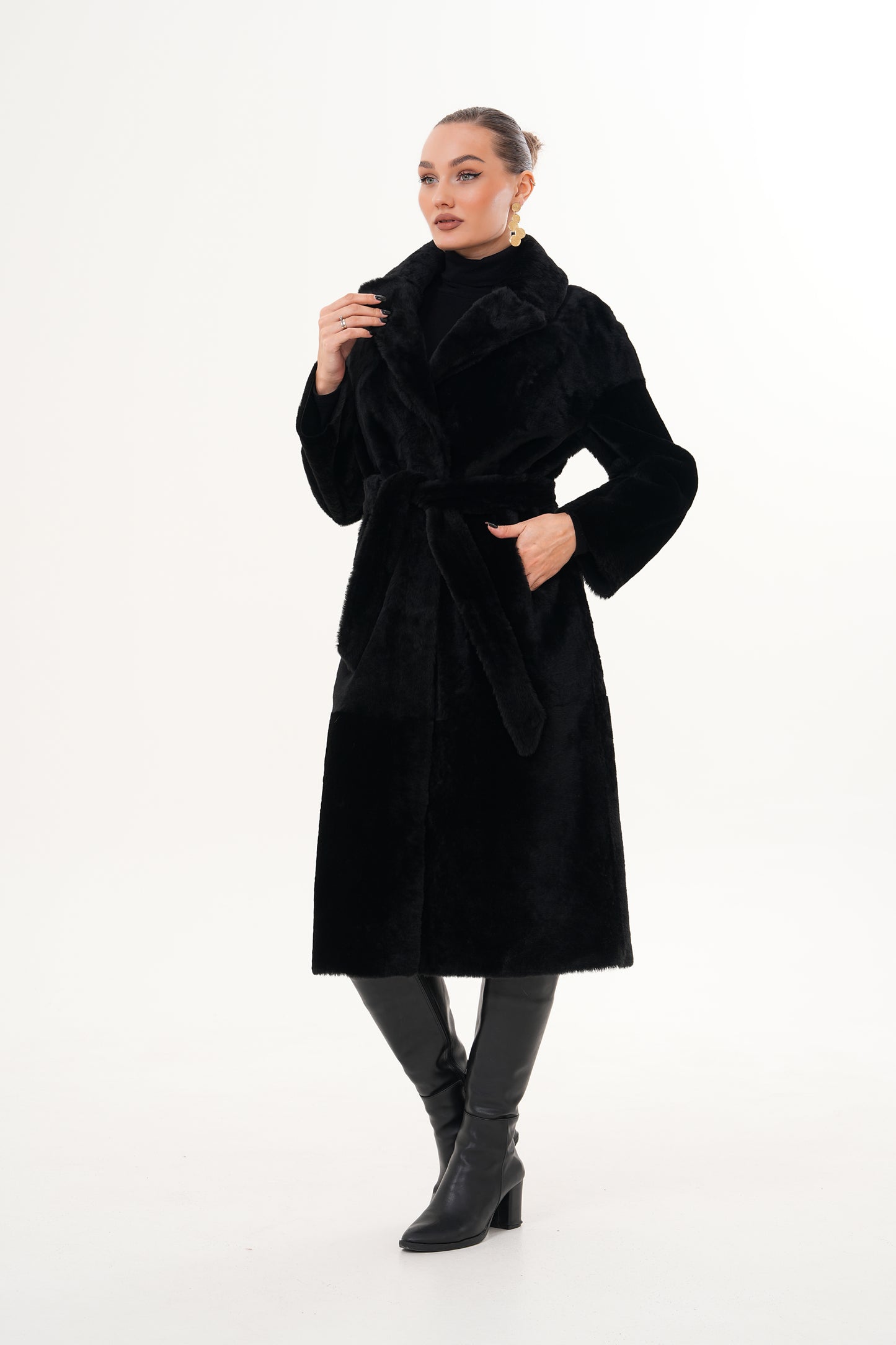 The Emilia Reversible Shearling Leather Coat