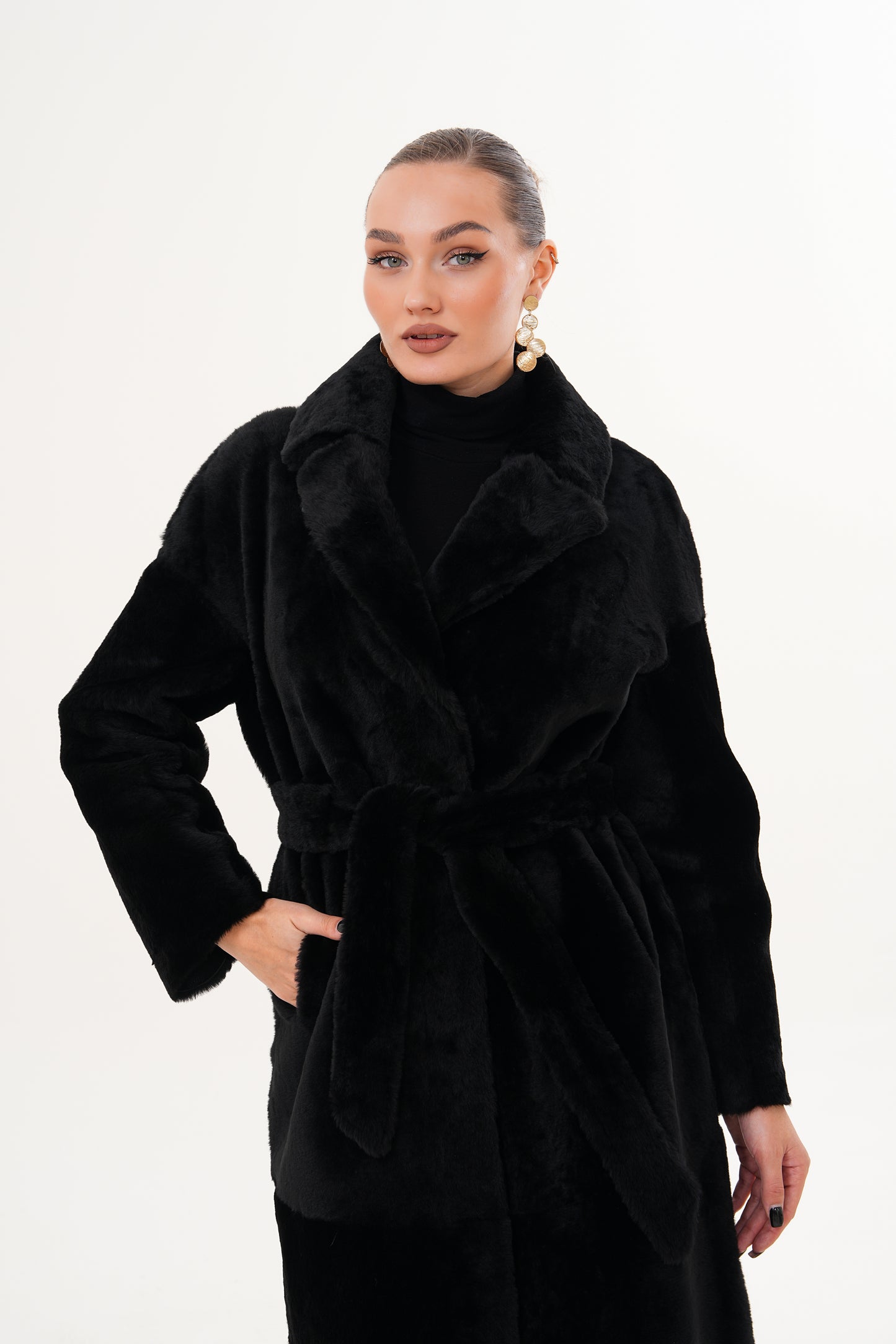 The Emilia Reversible Shearling Leather Coat