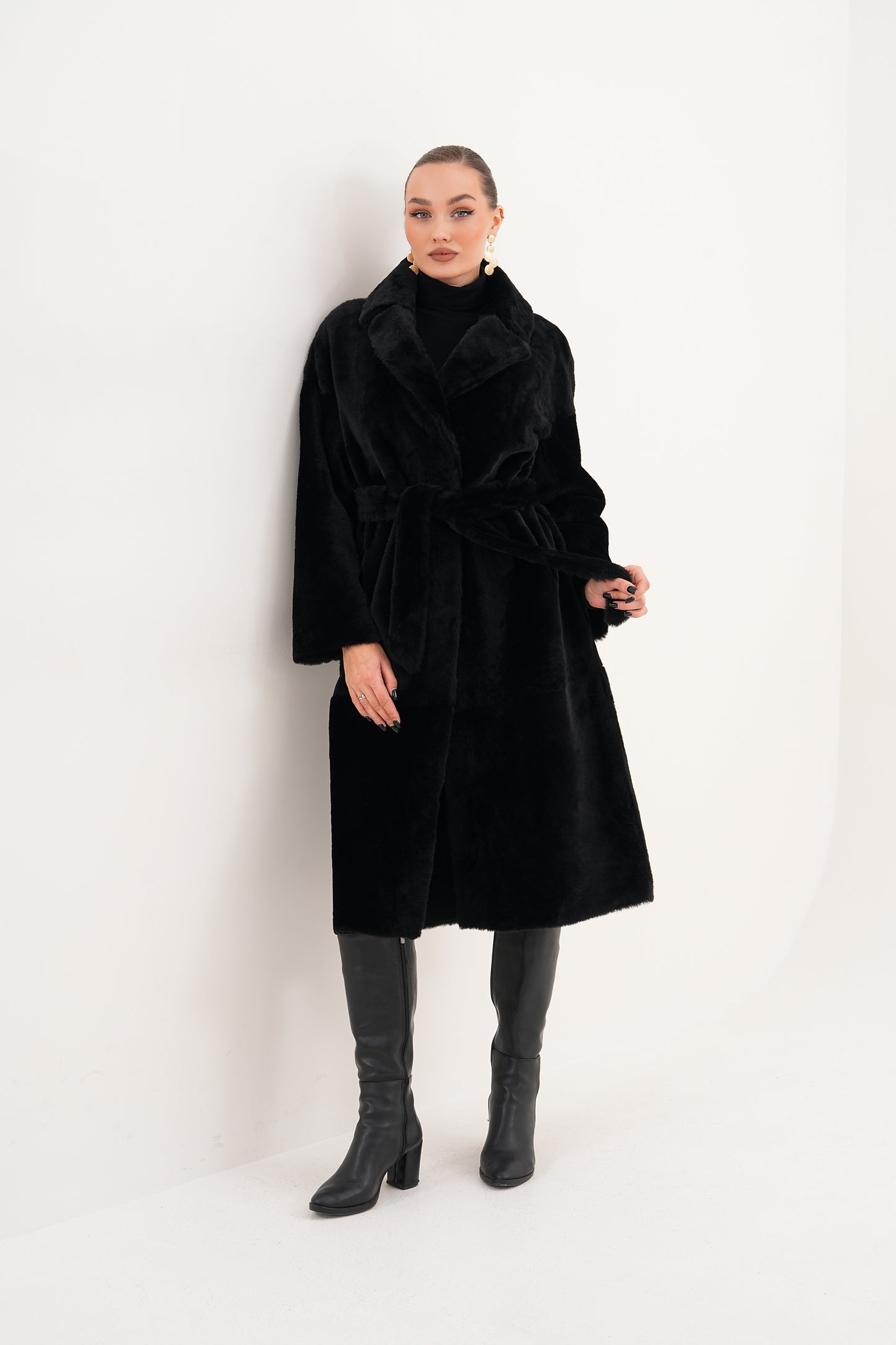 The Emilia Reversible Shearling Leather Coat