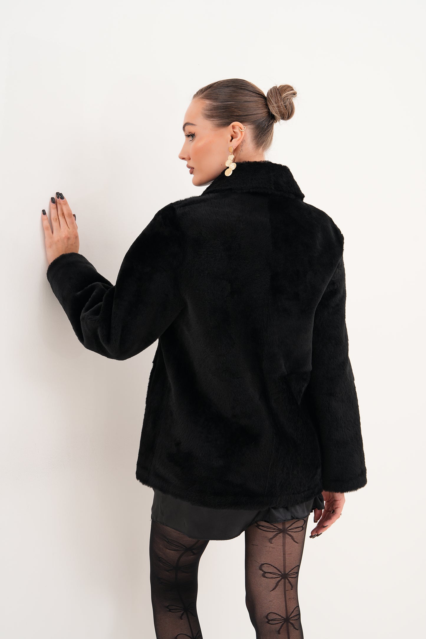 The Ava Reversible Shearling Leather Women Jacket