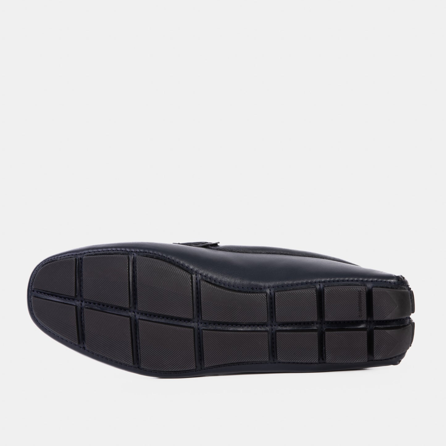 Mocasines Bit Drive de piel azul marino de Pavia para hombre