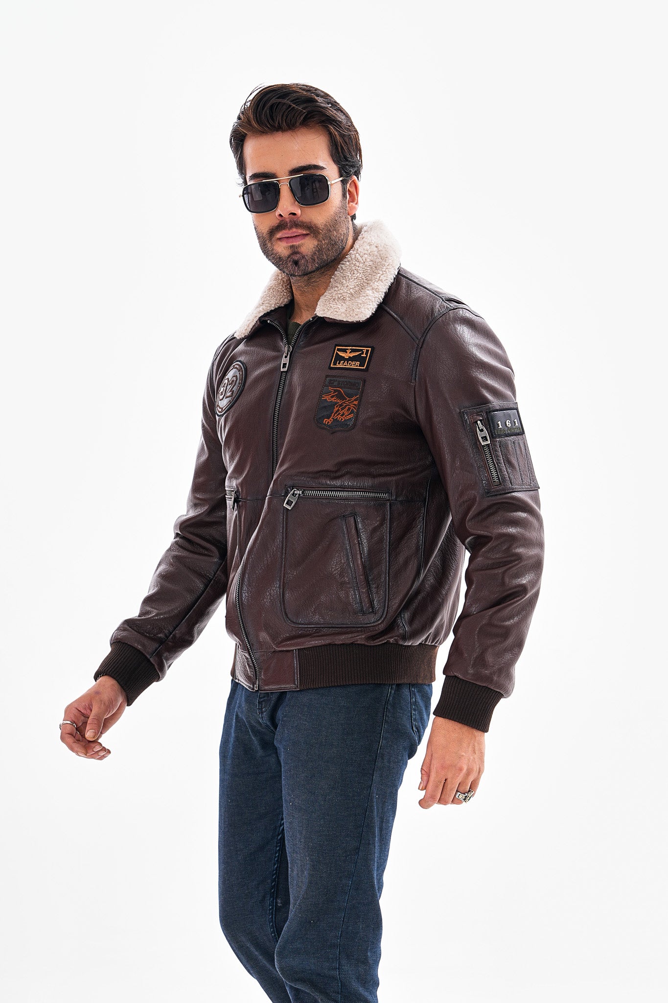 The Northway Brown Lambskin Men Leather Jacket