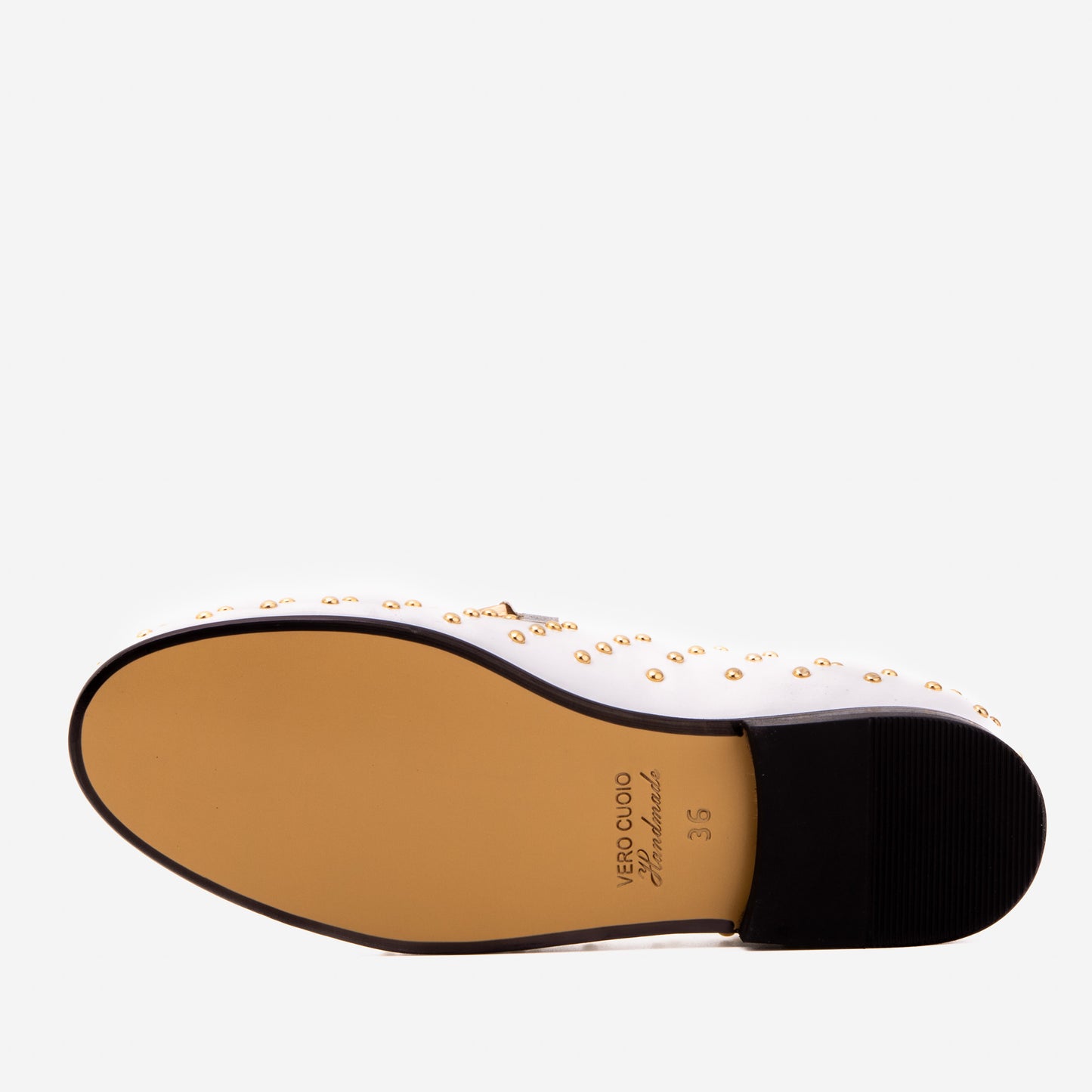 The Jupiter Shoe White Spike Leather Bit Dress Loafer Limited Edition Women Shoe