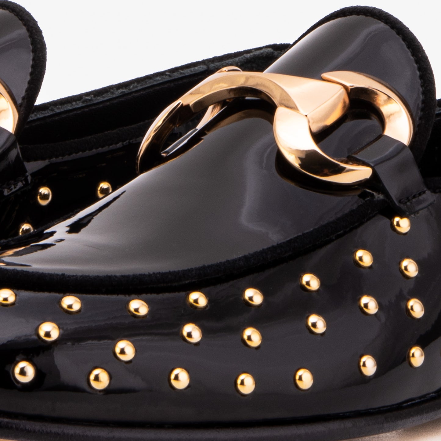 The Jupiter Shoe Black Spike Leather Bit Dress Loafer Limited Edition Women Shoe