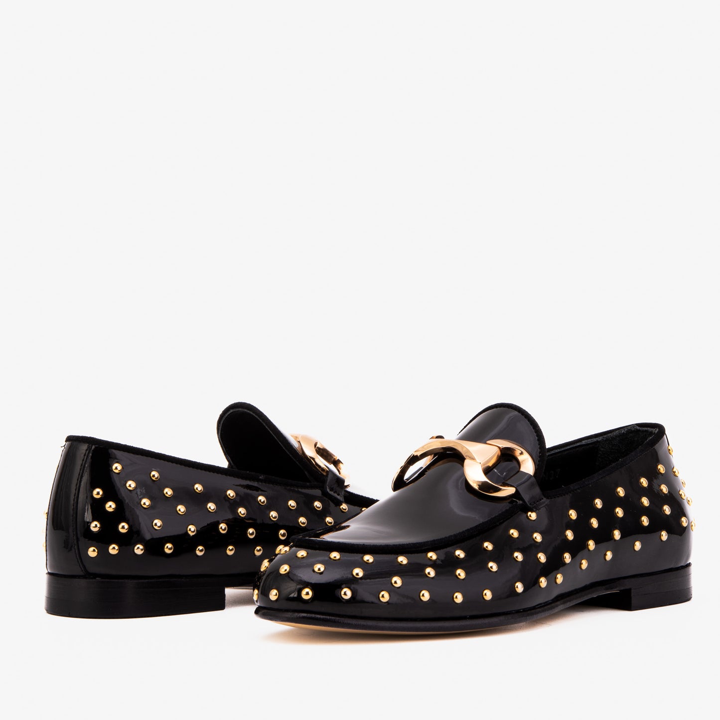The Jupiter Shoe Black Spike Leather Bit Dress Loafer Limited Edition Women Shoe