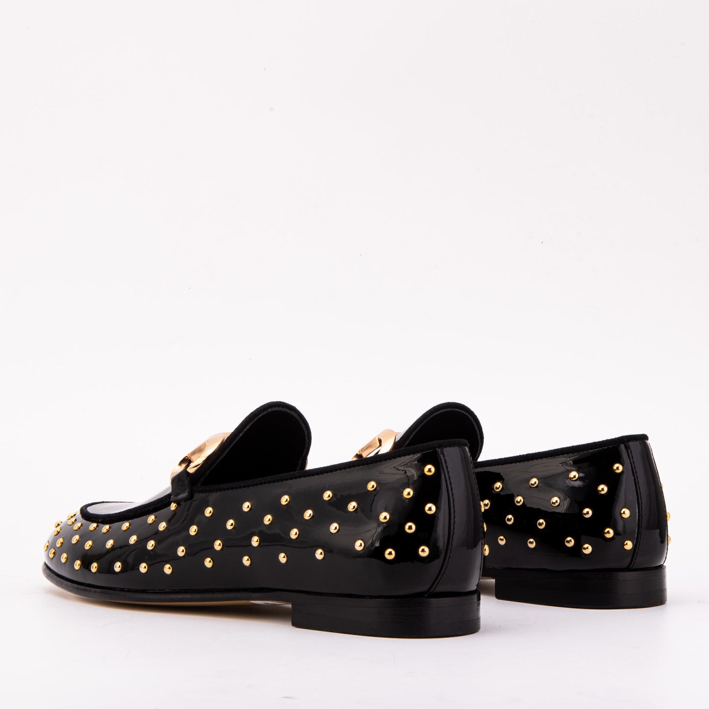 The Jupiter Shoe Black Spike Leather Bit Dress Loafer Limited Edition Women Shoe