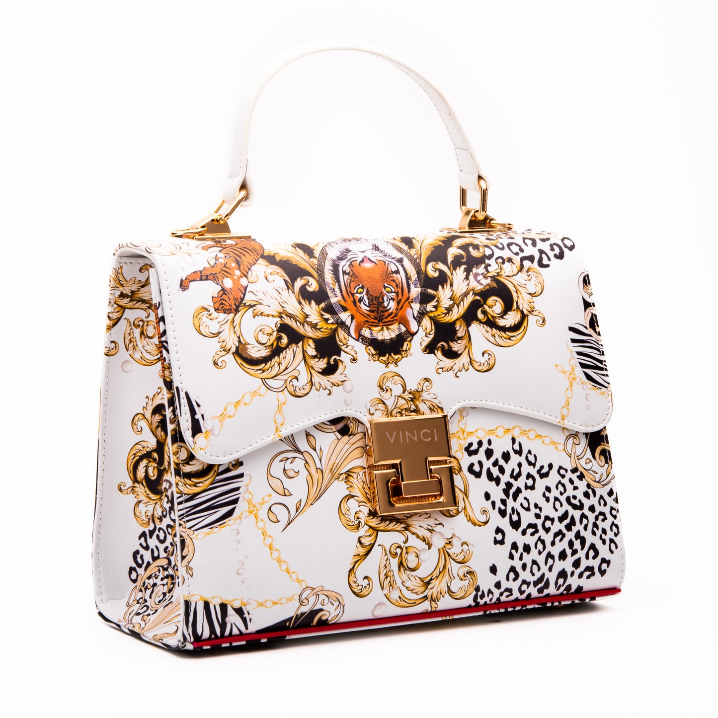 El bolso de piel blanca de Perugia