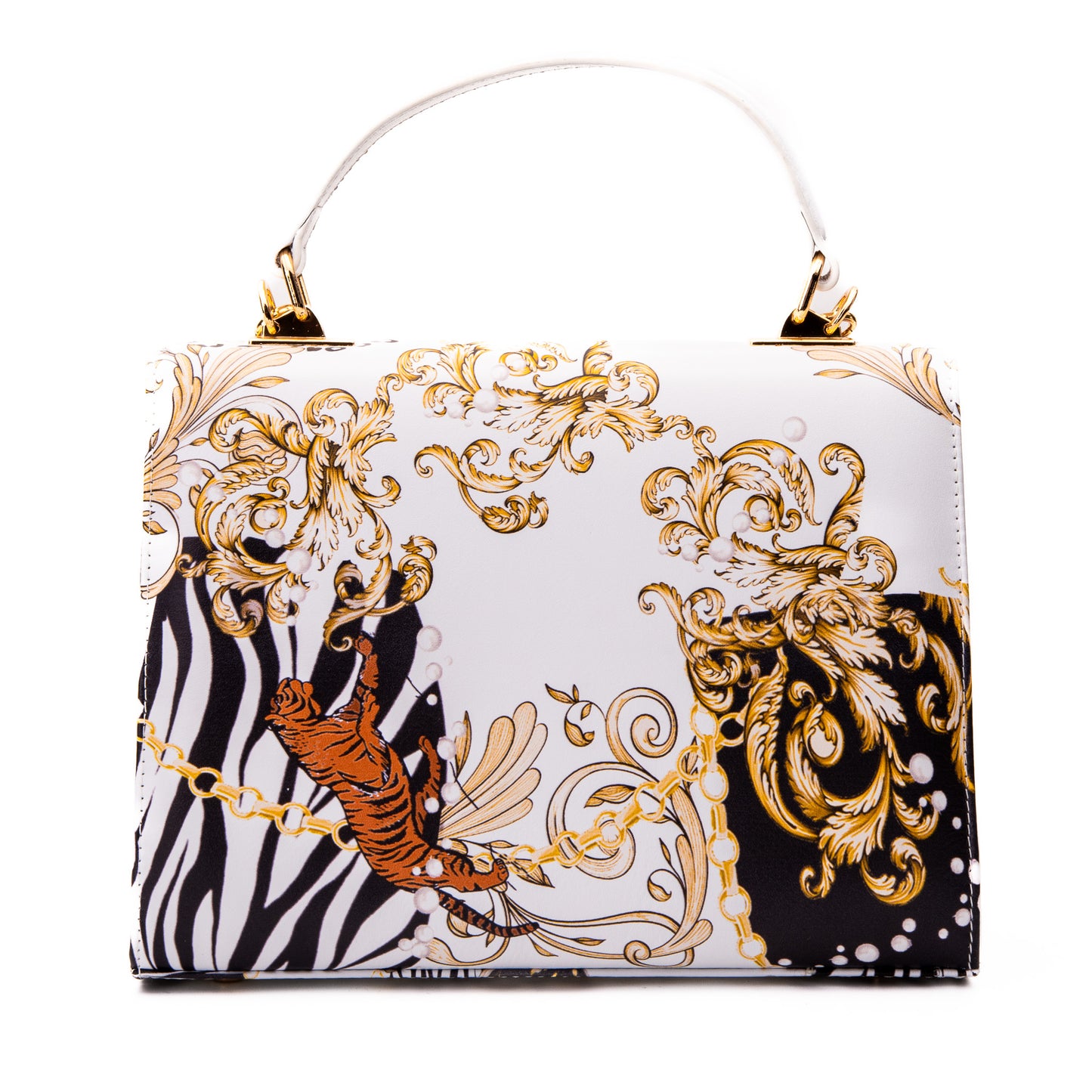 El bolso de piel blanca de Perugia