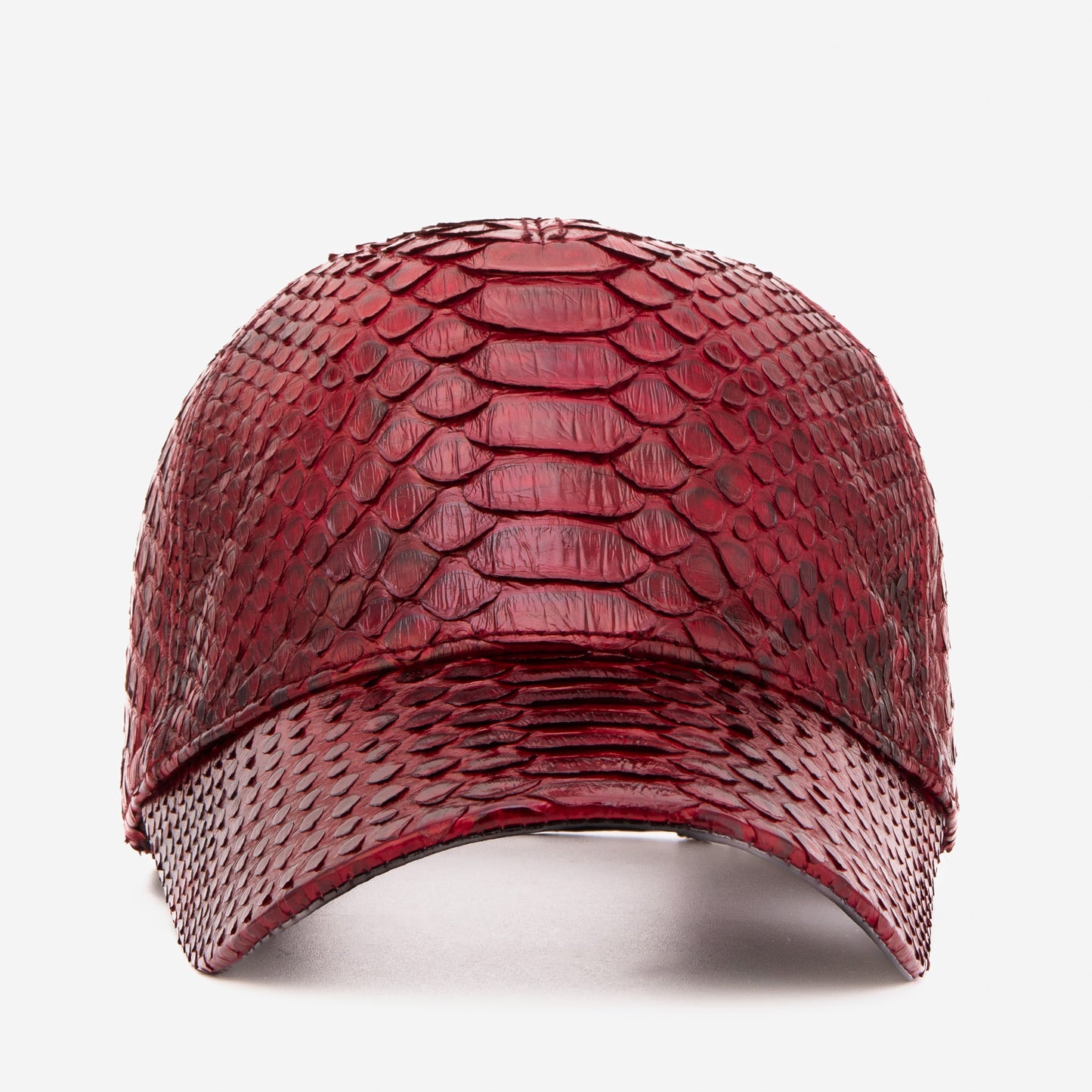 Boss Burgundy Leather Cap