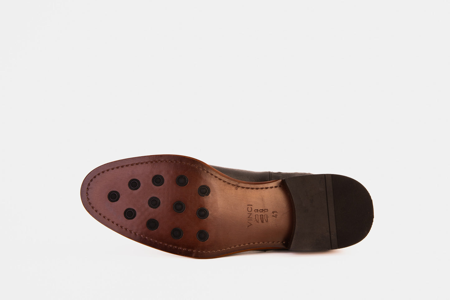 ¡La bota de vestir para hombre Chelsea de cuero negro Sirocco, venta final!