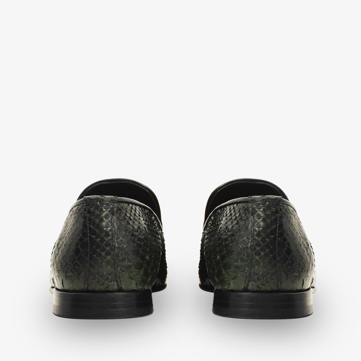 The Bethesda Green Pyhtn Skin Leather Tassel Loafer Men Shoe