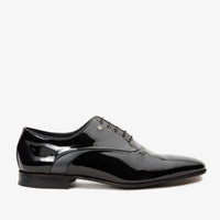 The Paris Black Patent Plain Toe Oxford Men Shoe  Final Sale!