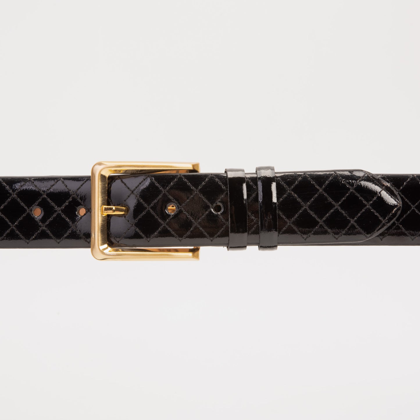 Cinturón de cuero negro Empire