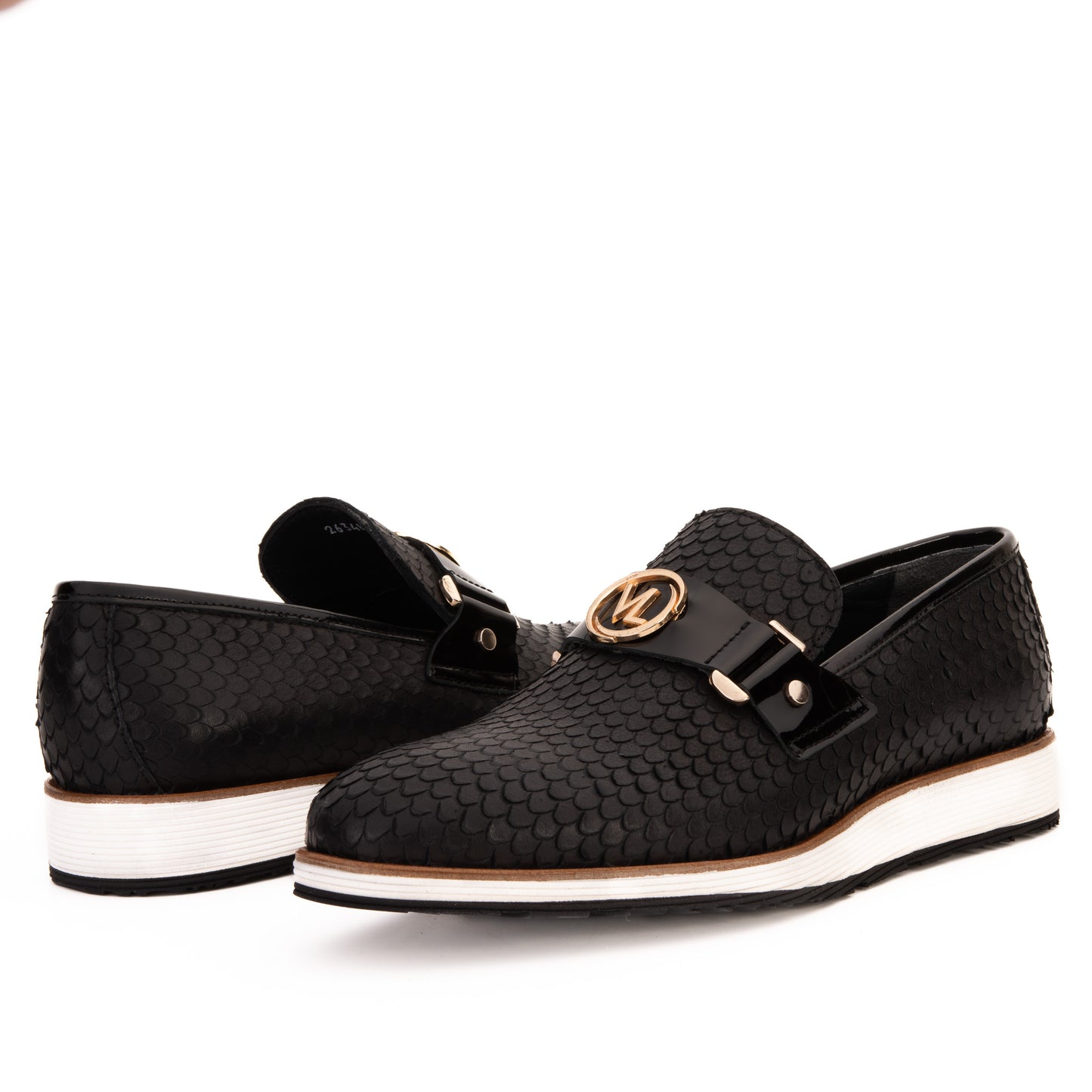 Los Zapatos Mocasines Casuales para Hombre de Cuero Negro Legacy