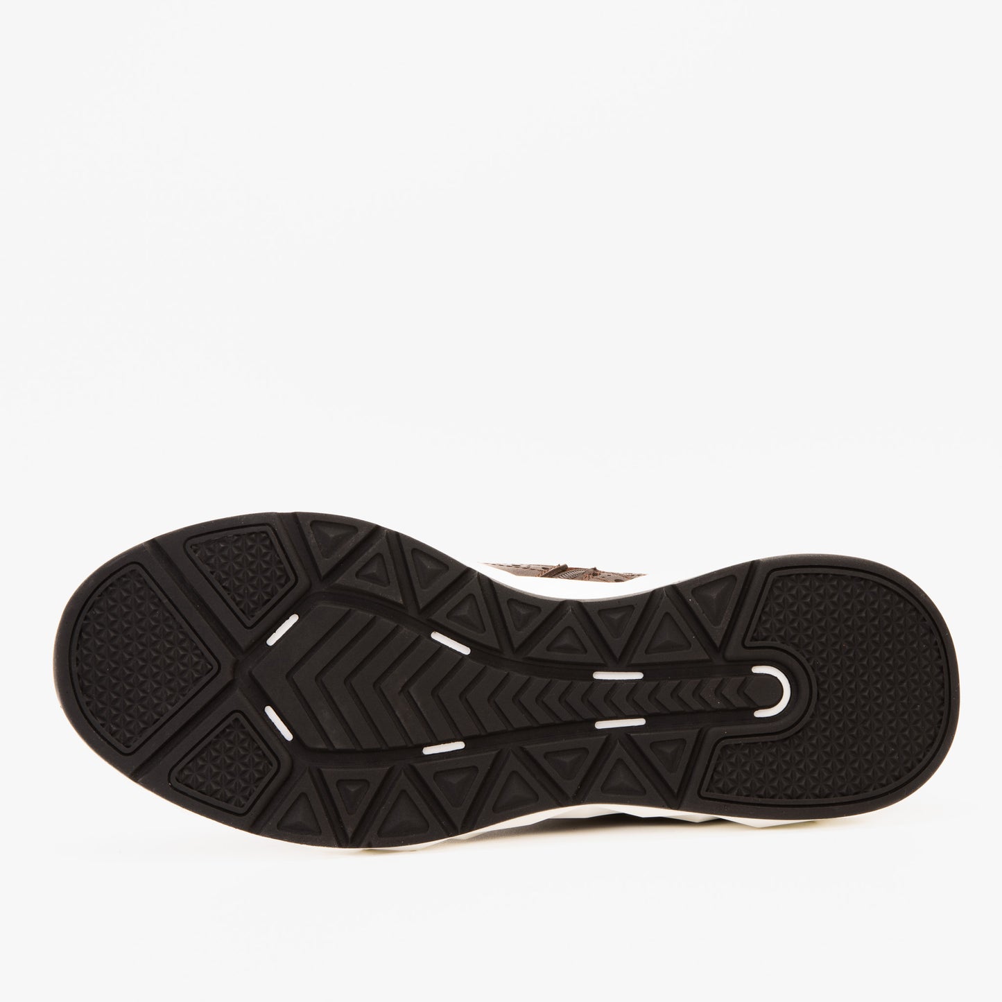 El Botín Casual para Hombre Brogue Wingtip de Cuero Marrón Regent