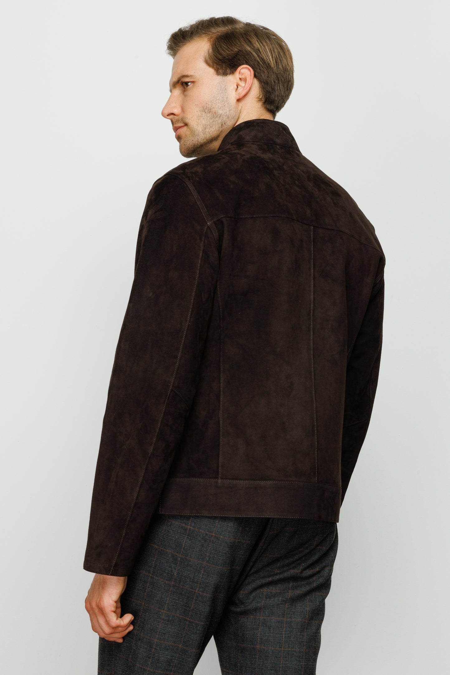 La chaqueta de cuero negra Alba para hombre